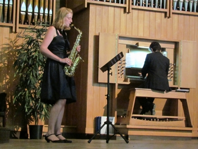 Zomerse orgelklanken - Peter Maus bespeelt het orgel samen met Stefanie Nauwelaerts (Dexia Classics laureaat) op saxofoon